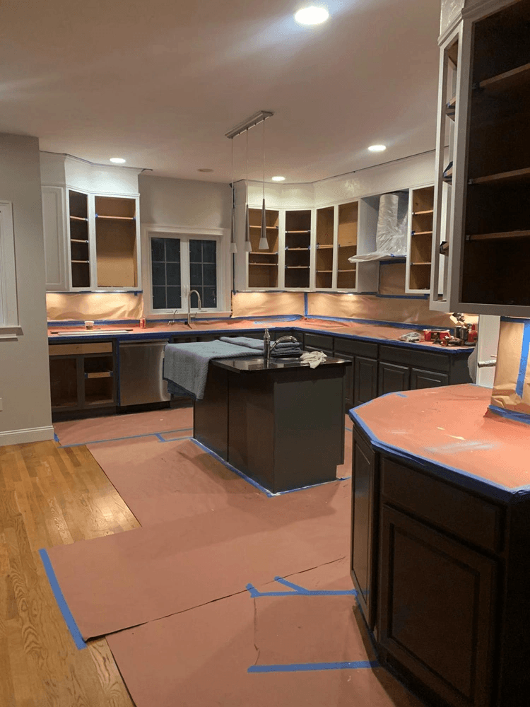 Work in progress, floors protected