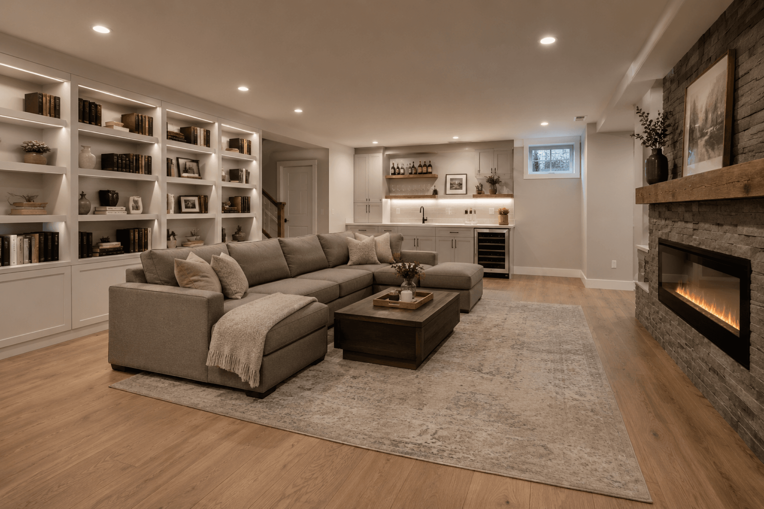 Finished basement