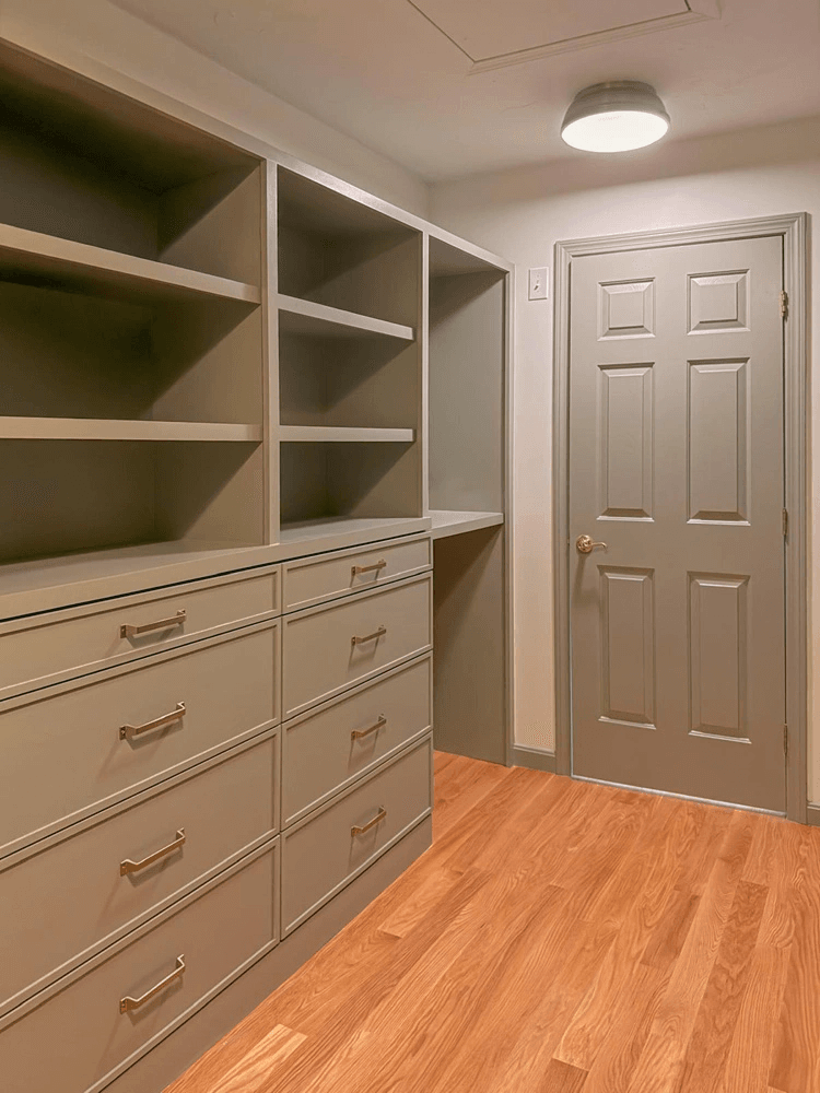 Custom closet build-out